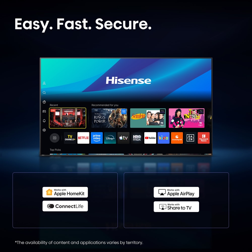 Televizor LED Smart HISENSE 40A4S, FullHD, HDR, 100cm