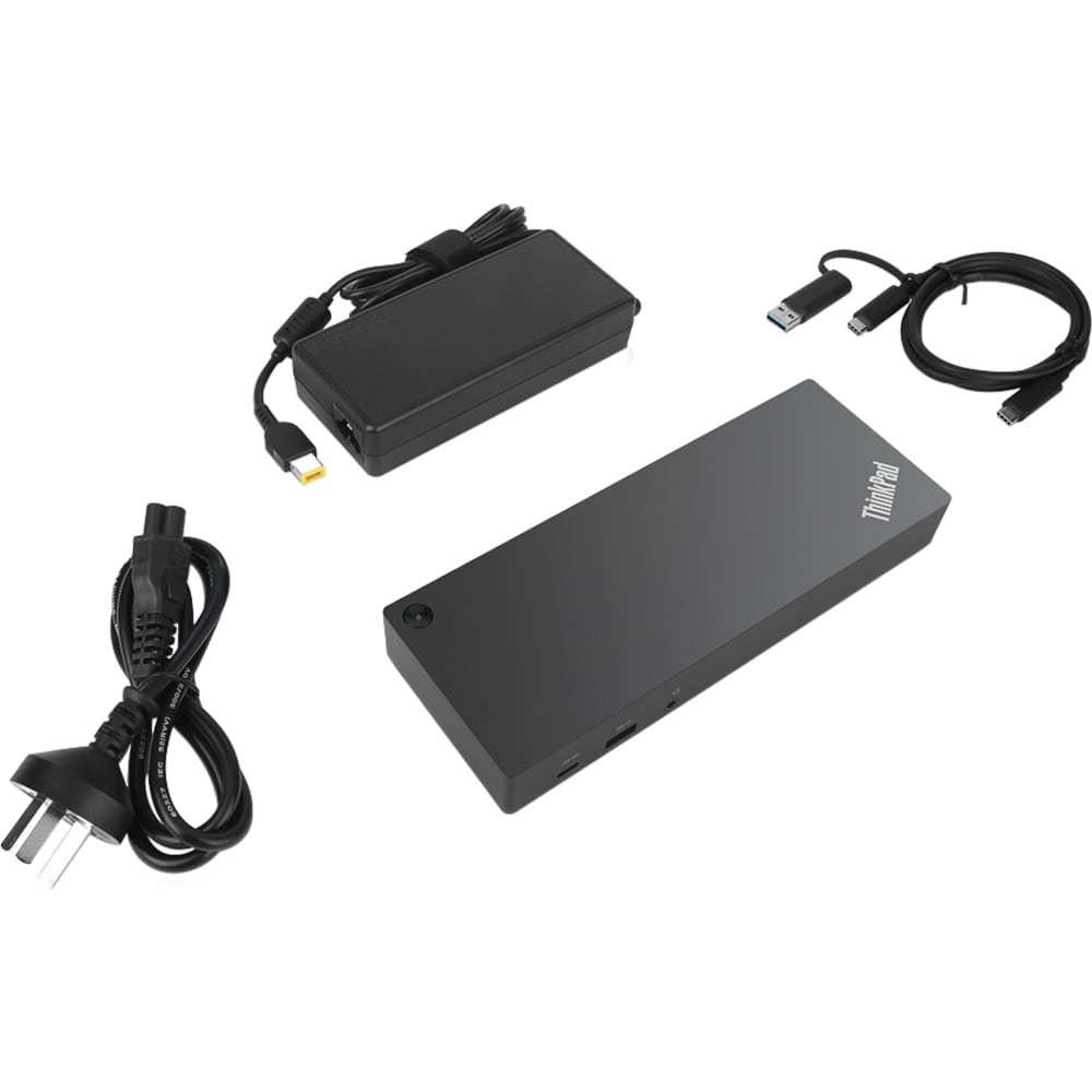 Docking station LENOVO ThinkPad Hybrid, USB-C, 90W, negru