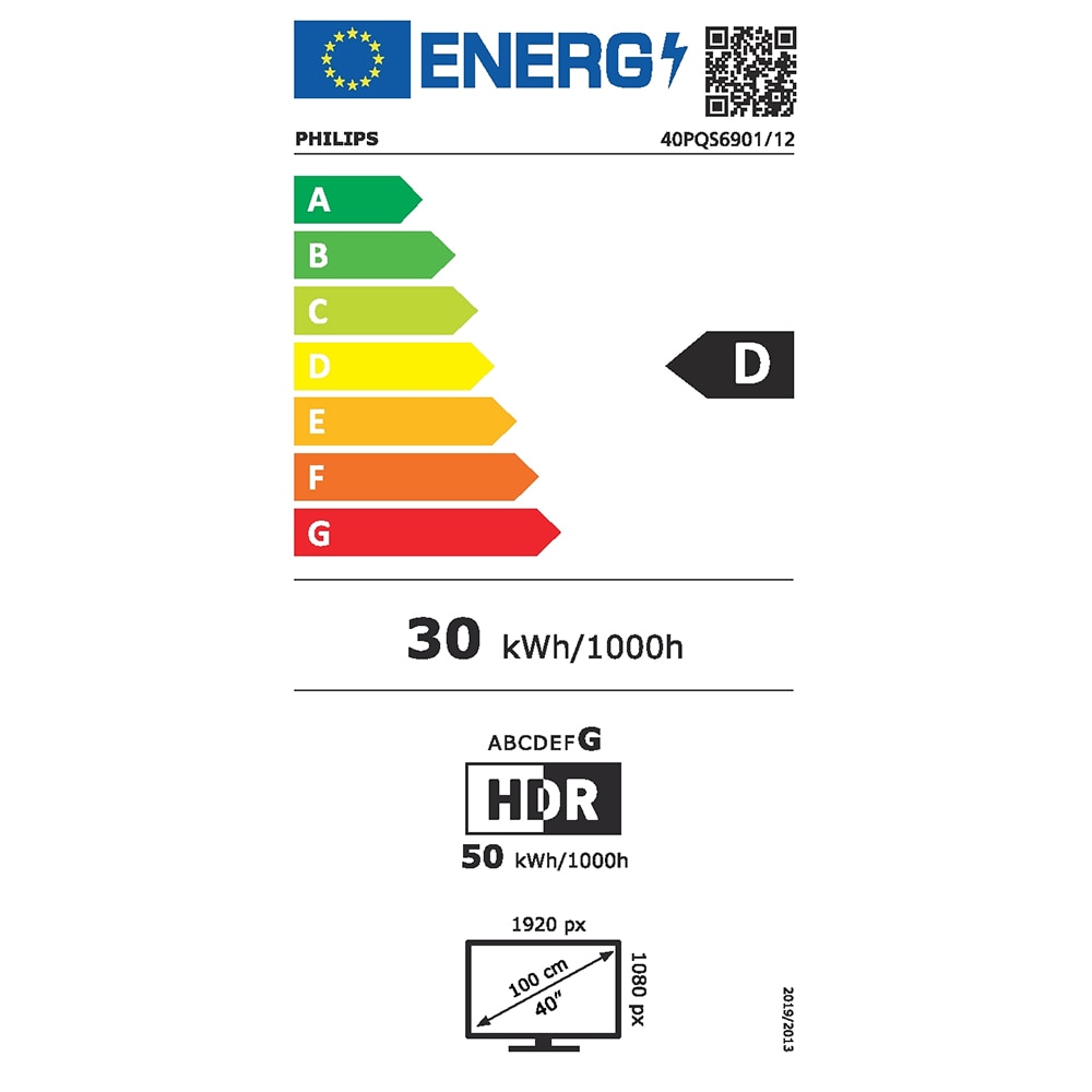 Televizor QLED Smart PHILIPS 40PQS6901, Full HD, HDR10, 100cm