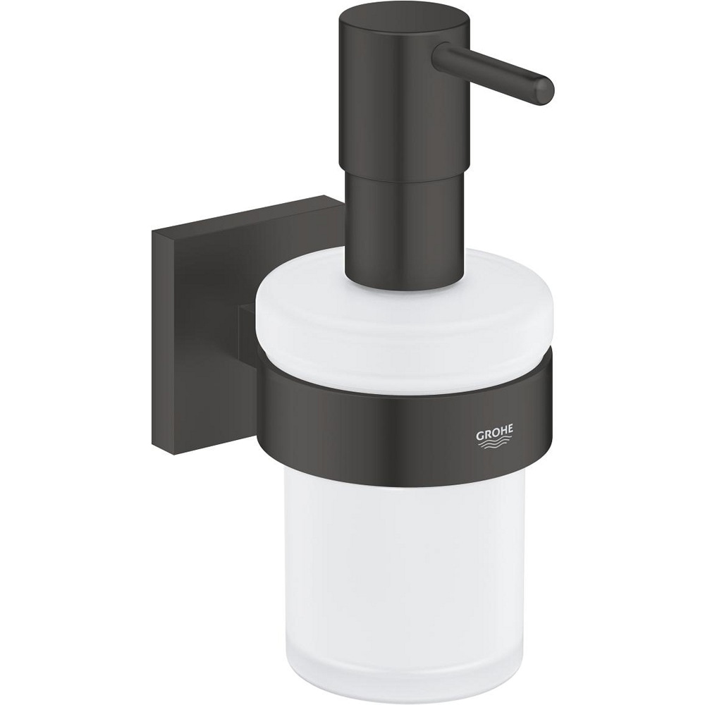 Dispenser sapun lichid GROHE Start Cube 410982430, 160 ml, metal/sticla, negru