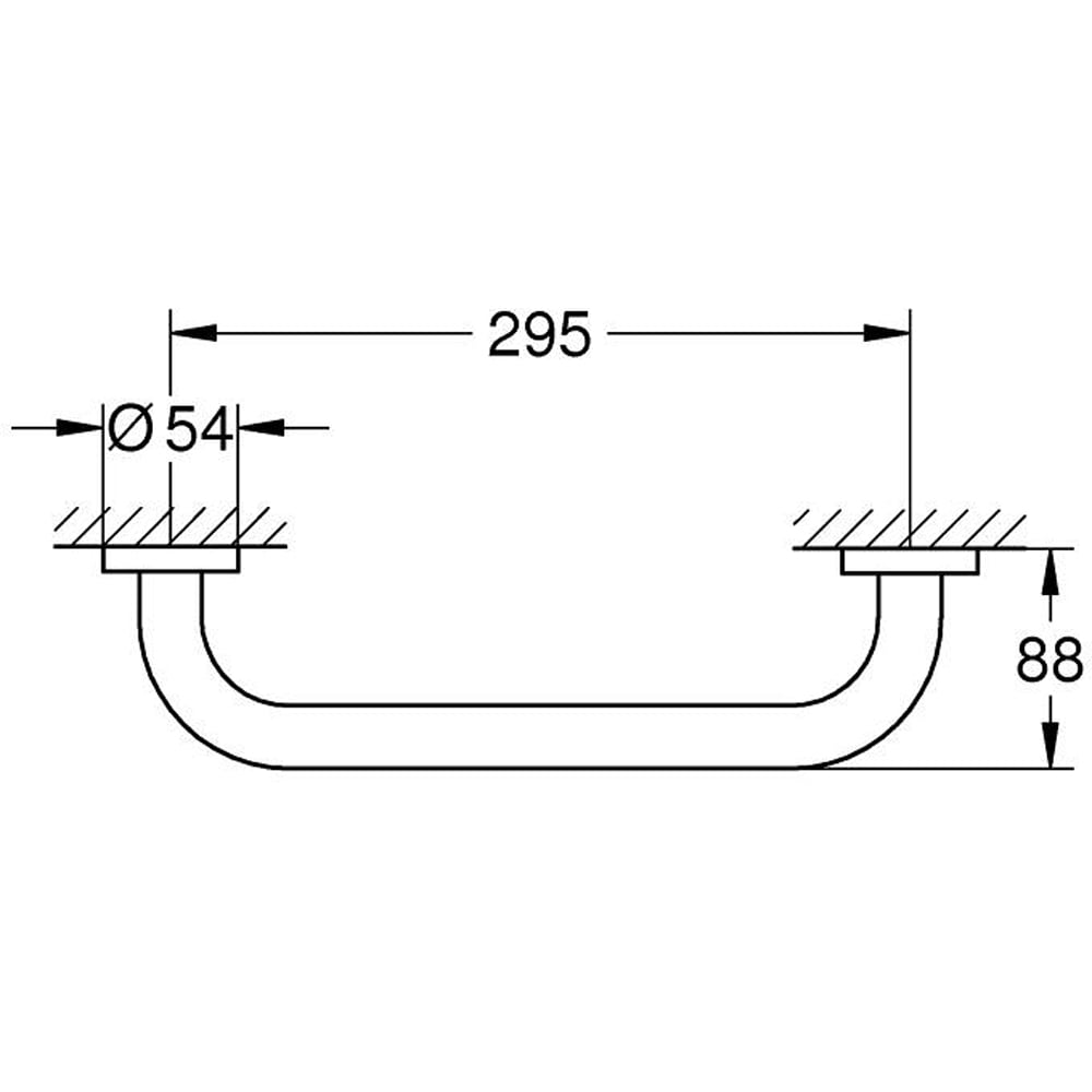 Bara sustinere GROHE Start 41189000, 30 cm, metal, crom