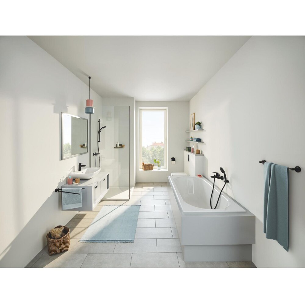 Suport prosop tip bara GROHE Start 411972430, 45 cm, metal, negru