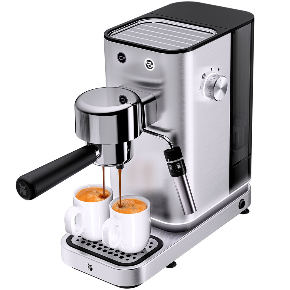 Espressor manual WMF Lumero 412370011, 14l, 1350W, 15 bar, argintiu