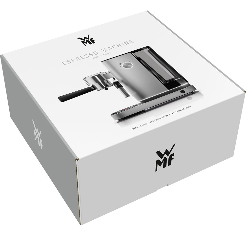 Espressor manual WMF Lumero 412370011, 14l, 1350W, 15 bar, argintiu