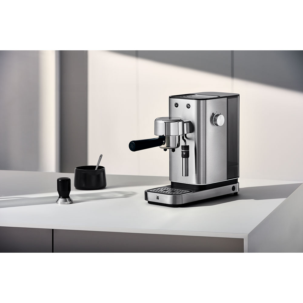Espressor manual WMF Lumero 412370011, 14l, 1350W, 15 bar, argintiu