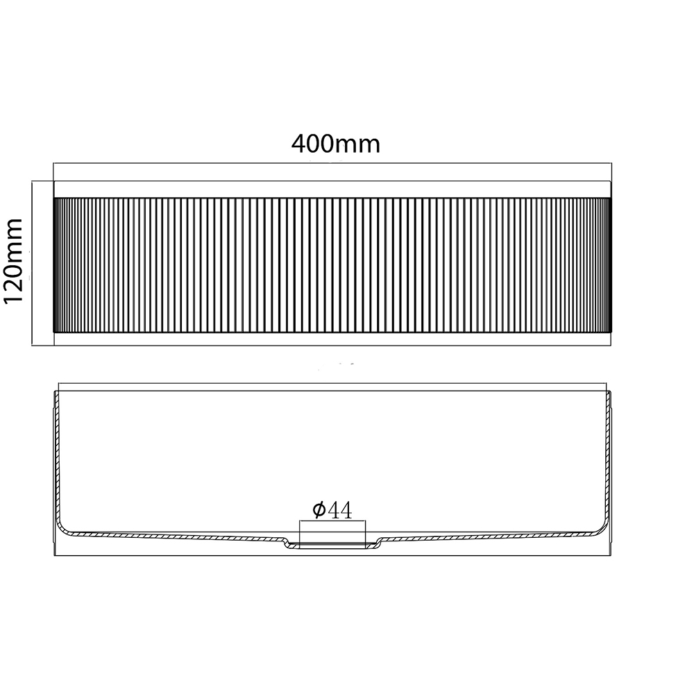 Lavoar pe blat SANDONNA HD400, inox, 40 cm, auriu
