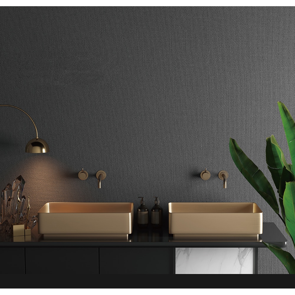 Lavoar pe blat SANDONNA HD4040, inox, 44 x 44 cm, auriu