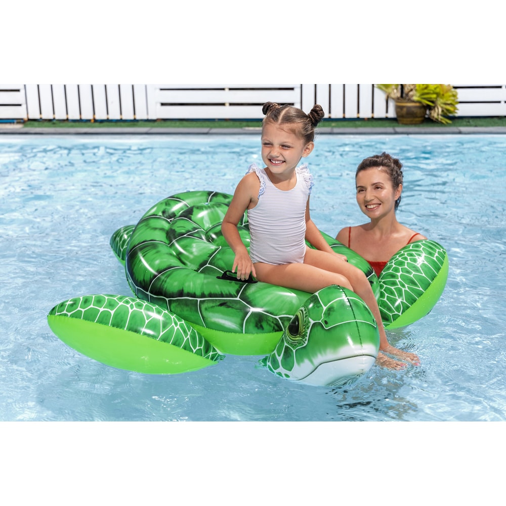 Saltea gonflabila BESTWAY, 3 ani+, 153 x 140 x 38 cm, capacitate maxima 45 kg, forma broasca testoasa