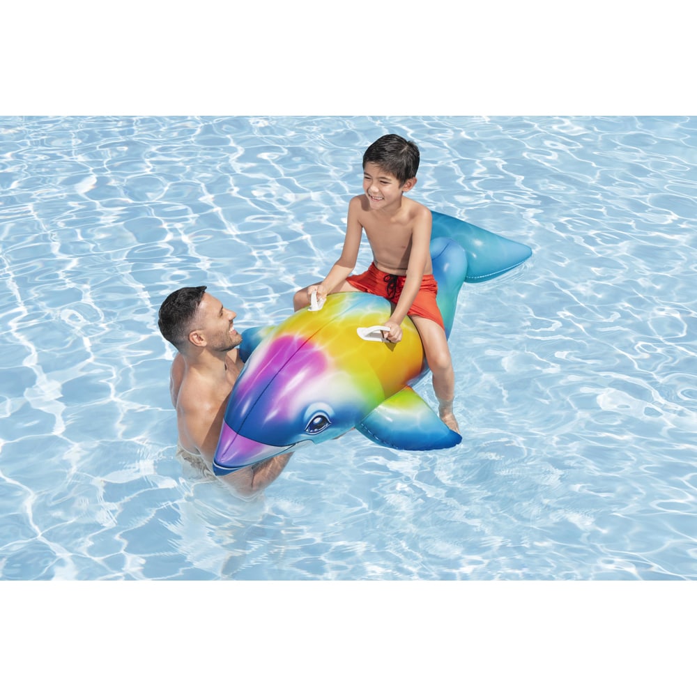 Saltea gonflabila BESTWAY, 3 ani+, 173 x 84 x 46 cm, capacitate maxima 45 kg, forma delfin