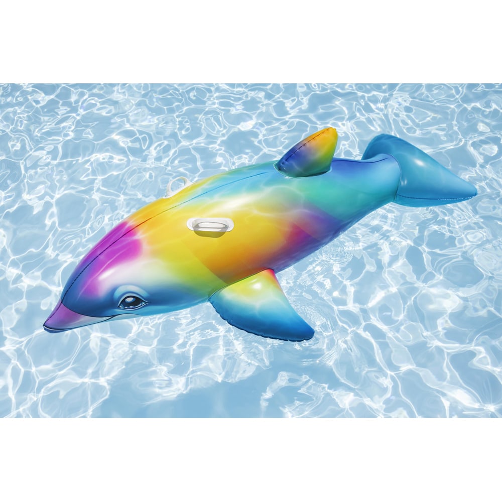 Saltea gonflabila BESTWAY, 3 ani+, 173 x 84 x 46 cm, capacitate maxima 45 kg, forma delfin