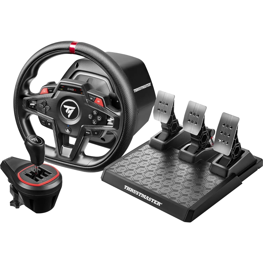 Volan Gaming THRUSTMASTER T248R pedale+schimbator, PS5/PS4/PC, negru