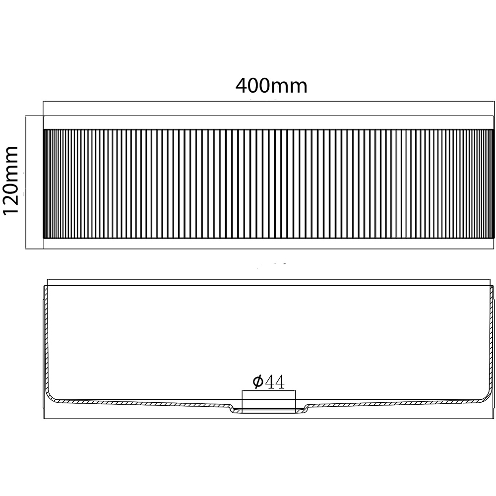Pachet lavoar pe blat SANDONNA HD400, inox, 40 cm + baterie Dorota, auriu-negru