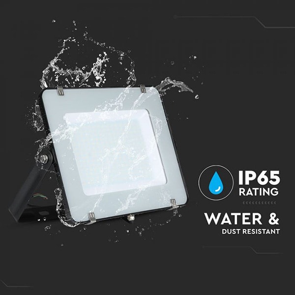 Proiector LED V-TAC 418, 200W, 16000 lumeni, IP65, lumina naturala, negru