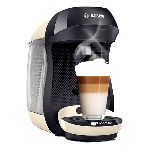 Espressor capsule BOSCH Tassimo Happy TAS1007, 0.7l, 1400W, bej-negru