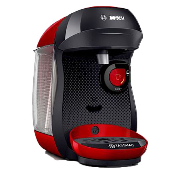 Espressor capsule BOSCH Tassimo Happy TAS1003, 0.7l, 1400W, rosu-negru