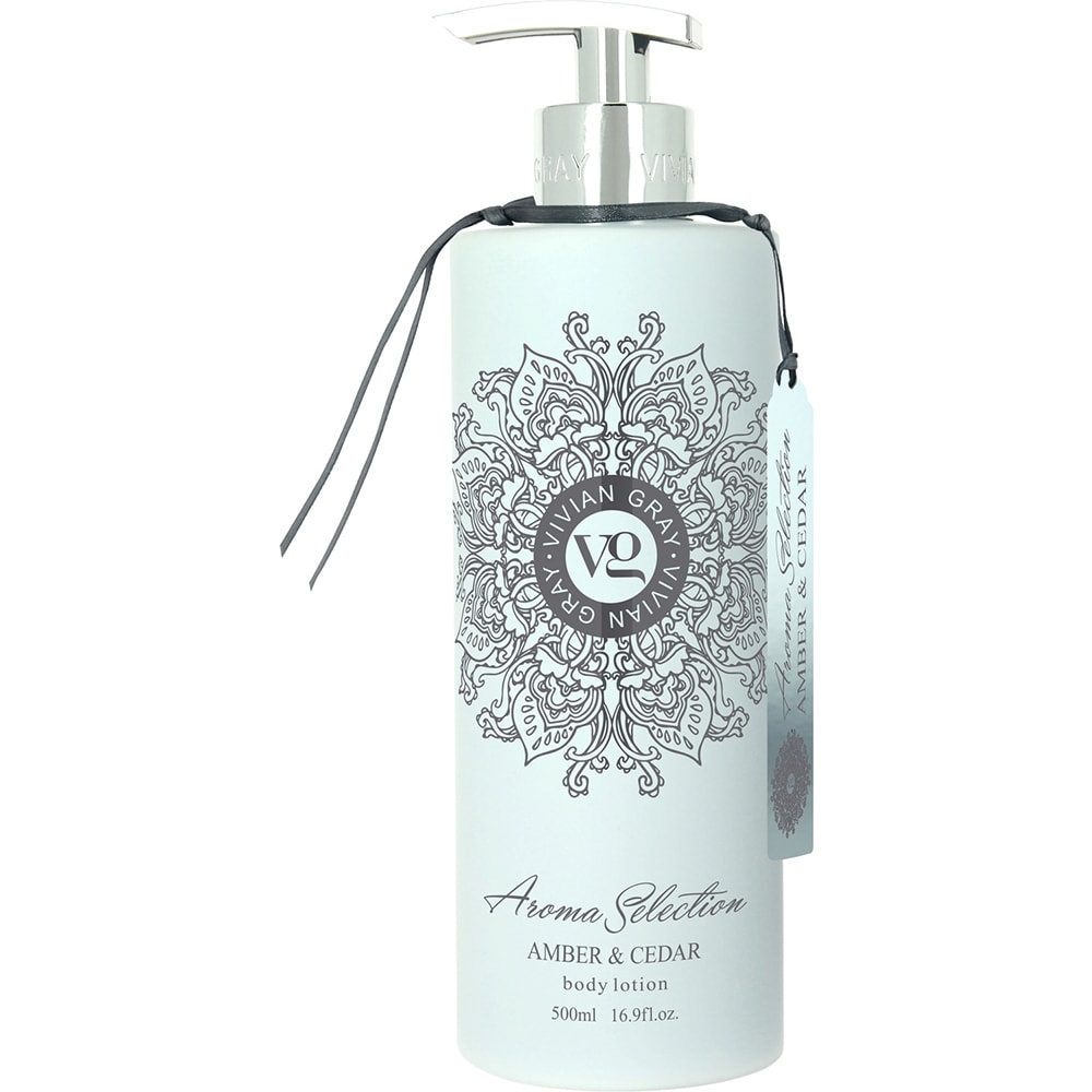 Lotiune de corp VIVIAN GRAY Aroma Selection Amber & Cedar, 500ml