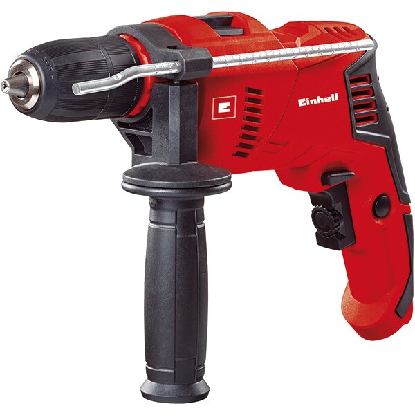 Masina de gaurit si insurubat (bormasina) EINHELL TE-ID 500 E, 550W, 3000RPM, mandrina rapida 13mm, cutie plastic, percutie