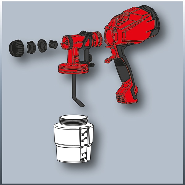 Pistol de vopsit EINHELL TC-SY 400 P, 400W, 800ml, 500ml/min