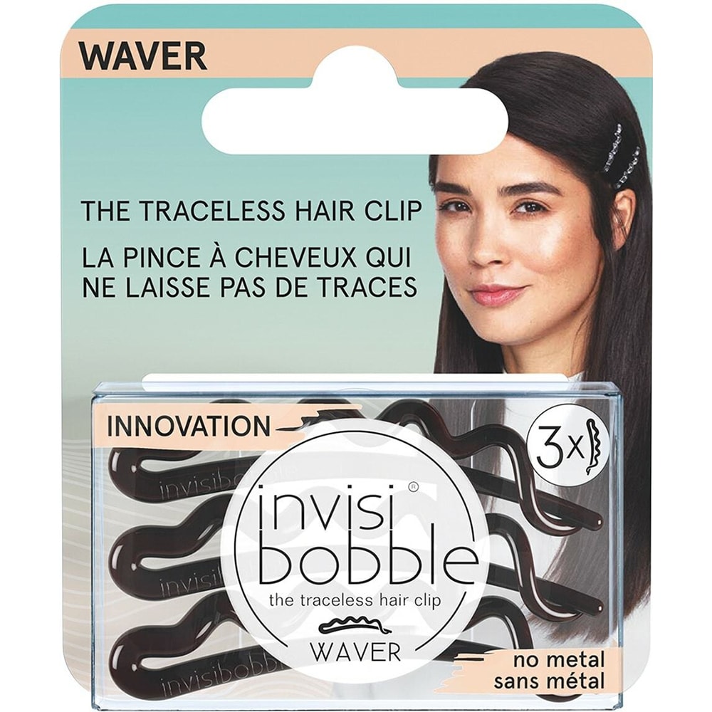 Agrafe pentru par INVISIBOBBLE Waver Pretty Dark, 3buc
