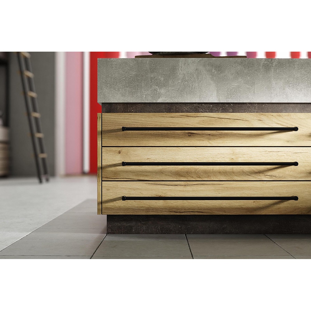 Blat bucatarie Kronospan 4298UE, PAL, 304 x 60 x 2.8 cm, gri deschis