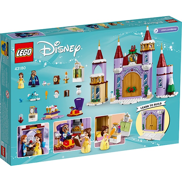 LEGO Disney Princess: Sarbatoarea de iarna la Castelul Bellei 43180, 4 ani+, 238 piese 