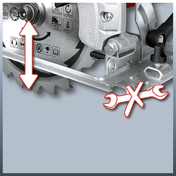 Fierastrau circular EINHELL TC-CS 1200, 1230W, 5000RPM, disc 160 x 16mm, adancime 55mm