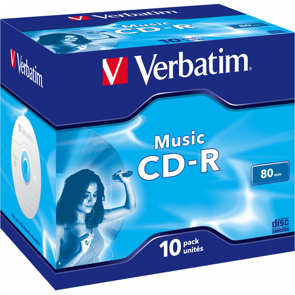 CD-R VERBATIM 43365, 16x, 80 min, 10buc