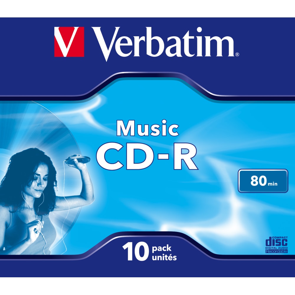 CD-R VERBATIM 43365, 16x, 80 min, 10buc