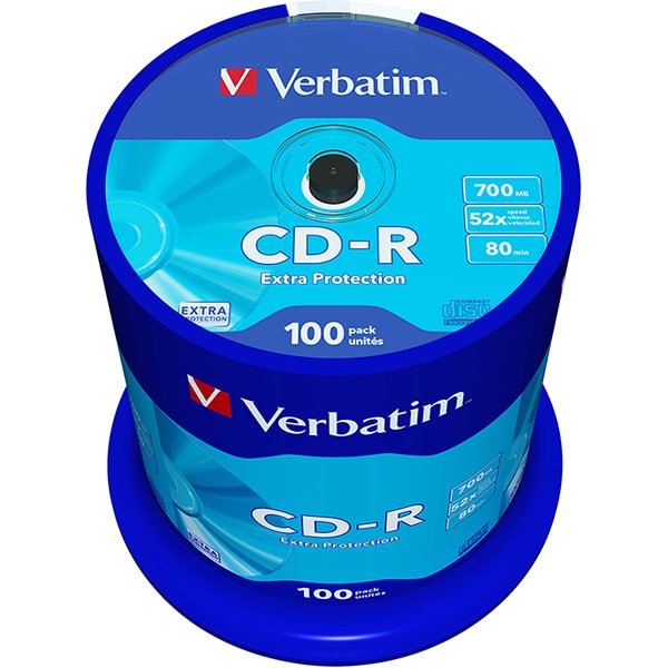 CD-R VERBATIM 43411, 52x, 700MB, 100buc