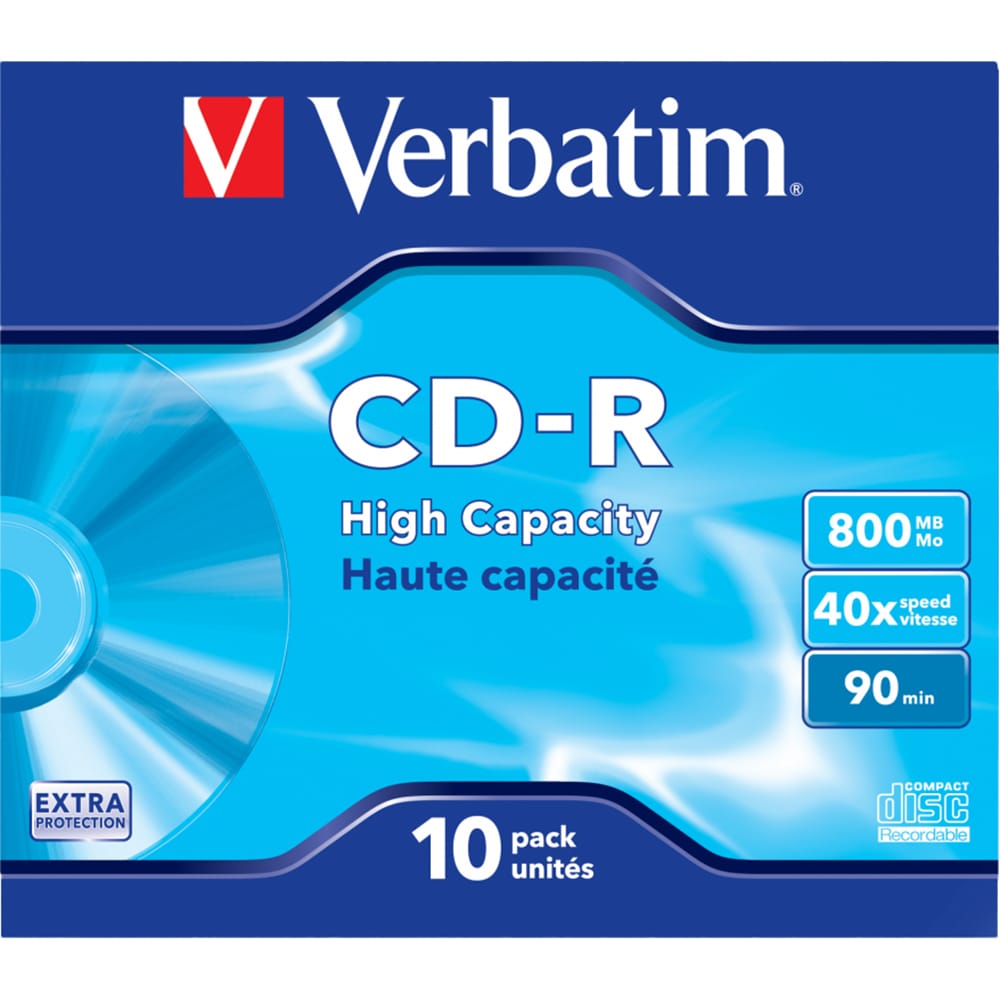 CD-R VERBATIM 43428, 40x, 800MB, 10buc
