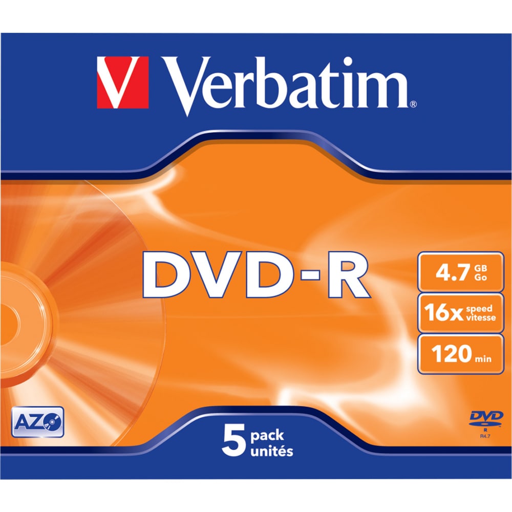 DVD-R VERBATIM 43519, 16x, 4.7GB, 5buc
