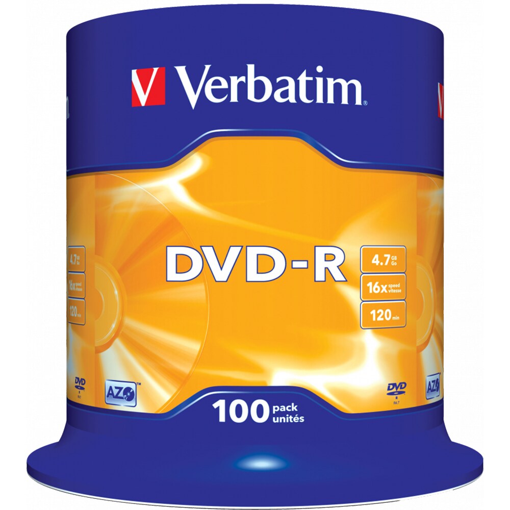 DVD-R VERBATIM 43549, 16x, 4.7GB, 100buc
