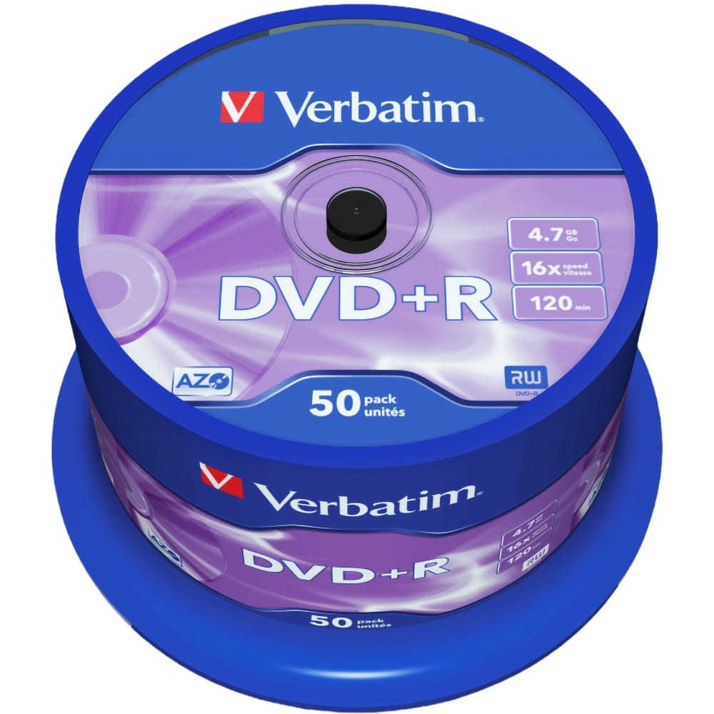 DVD+R VERBATIM 43550, 16x, 4.7GB, 50buc