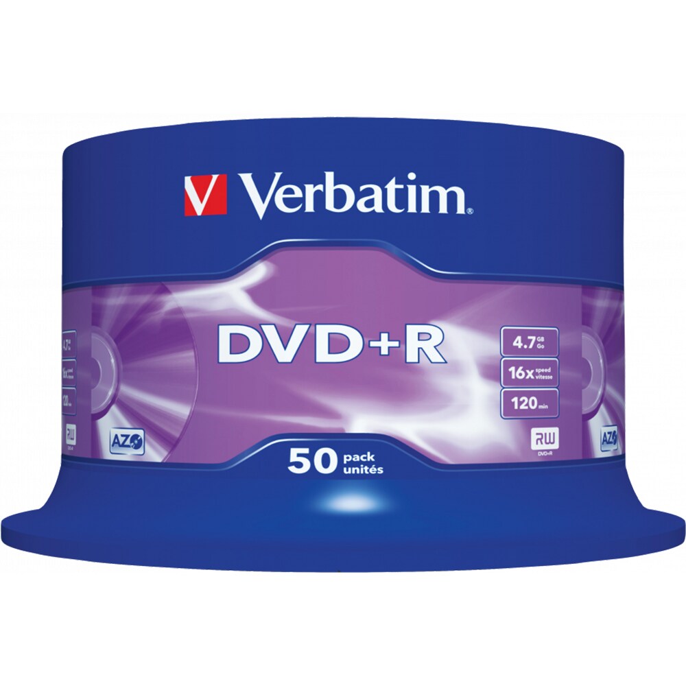 DVD+R VERBATIM 43550, 16x, 4.7GB, 50buc