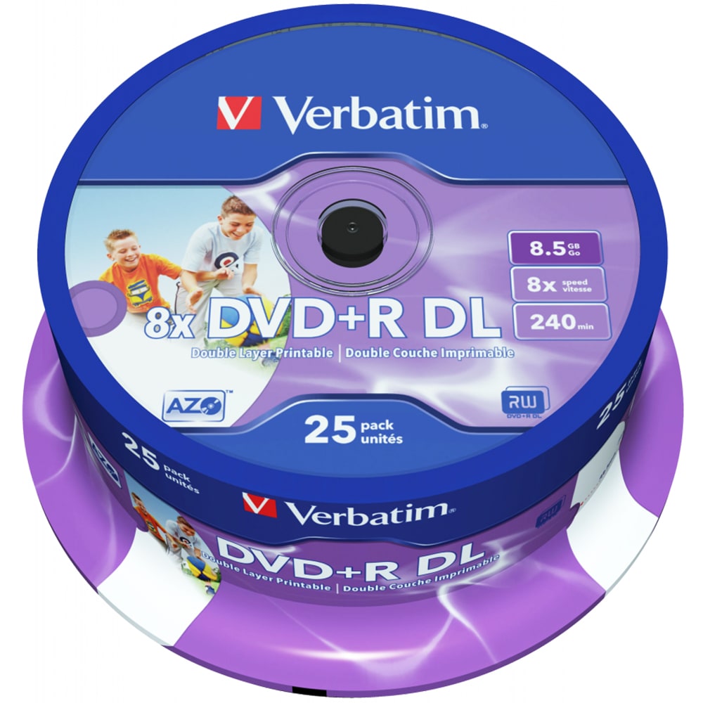 DVD+R DL VERBATIM 43667, 8x, 8.5GB, 25buc