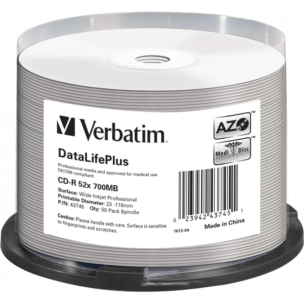 CD-R VERBATIM 43745, 52x, 700MB, 50buc