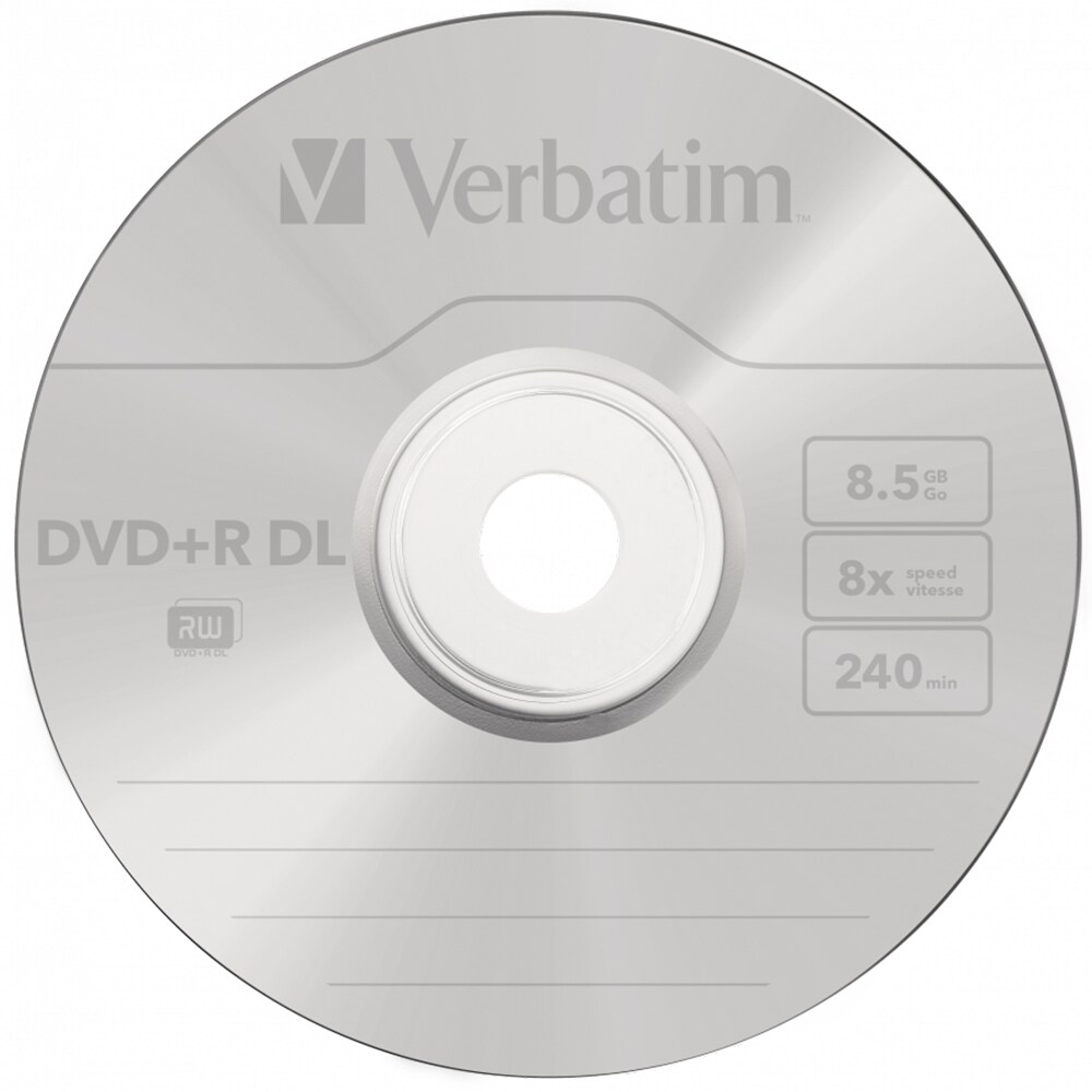 DVD+R DL VERBATIM 43758, 8x, 8.5GB, 50buc