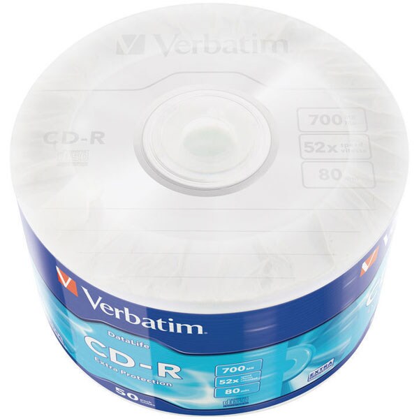 VERBATIM 43787 CD-R EXTR PROT 700MB 50PK
