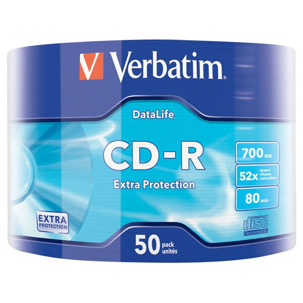 VERBATIM 43787 CD-R EXTR PROT 700MB 50PK