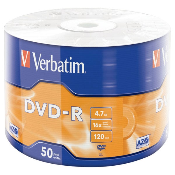 VERBATIM 43788 DVD-R MATT SIL 4.7GB 50PK