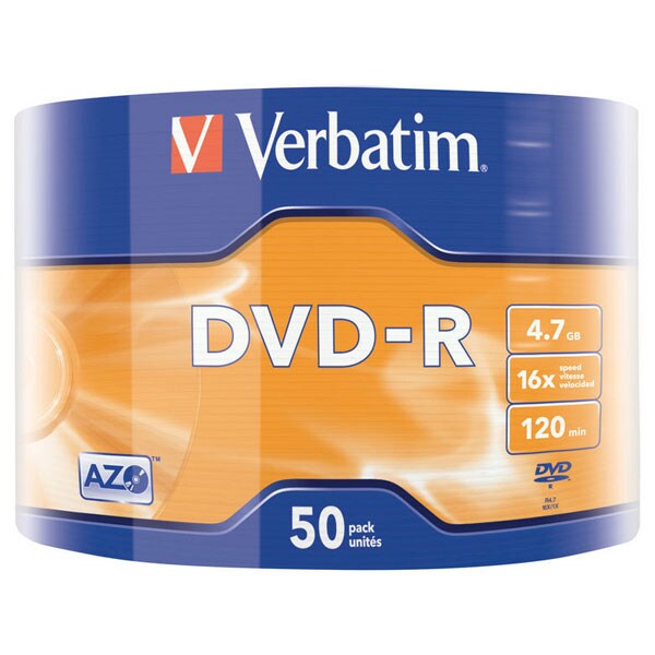 VERBATIM 43788 DVD-R MATT SIL 4.7GB 50PK