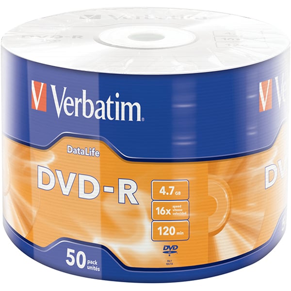 DVD-R VERBATIM 43791, 16x, 4.7GB, 50buc