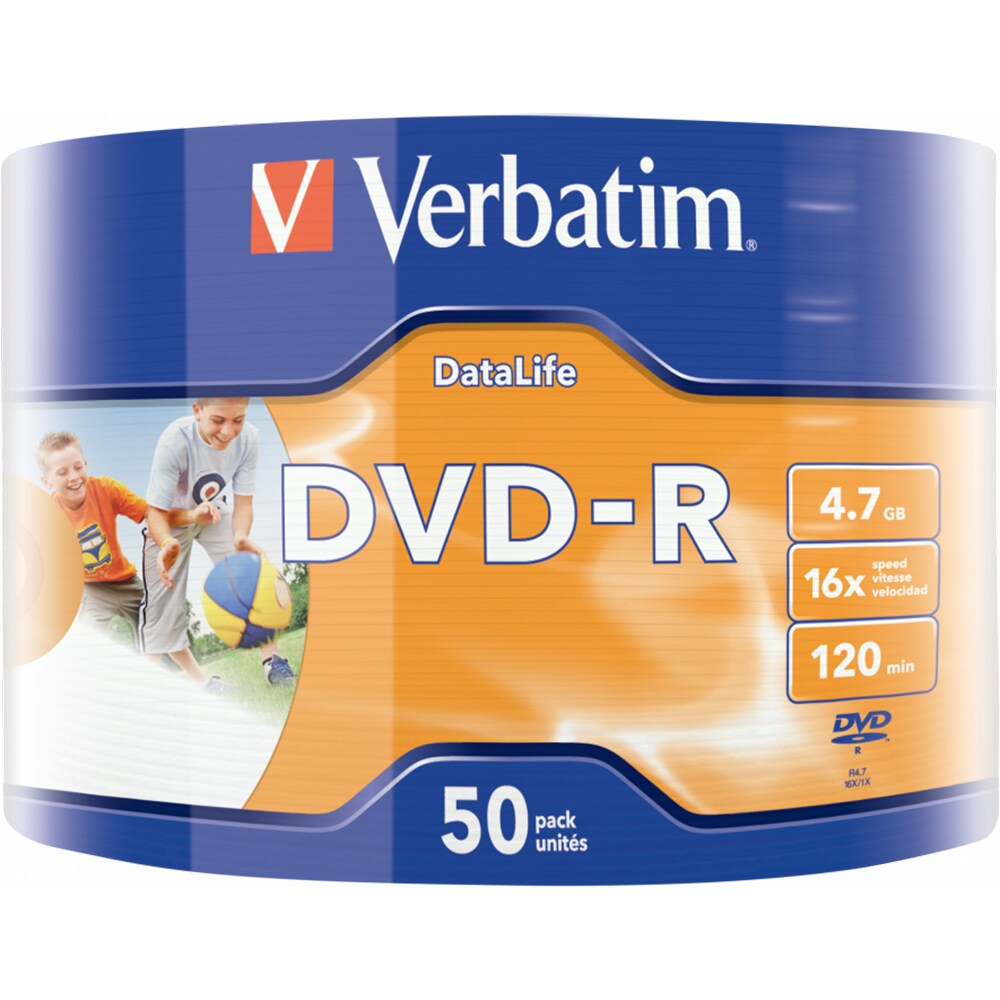 DVD-R VERBATIM 43793 DataLife, 16x, 4.7GB, 50buc