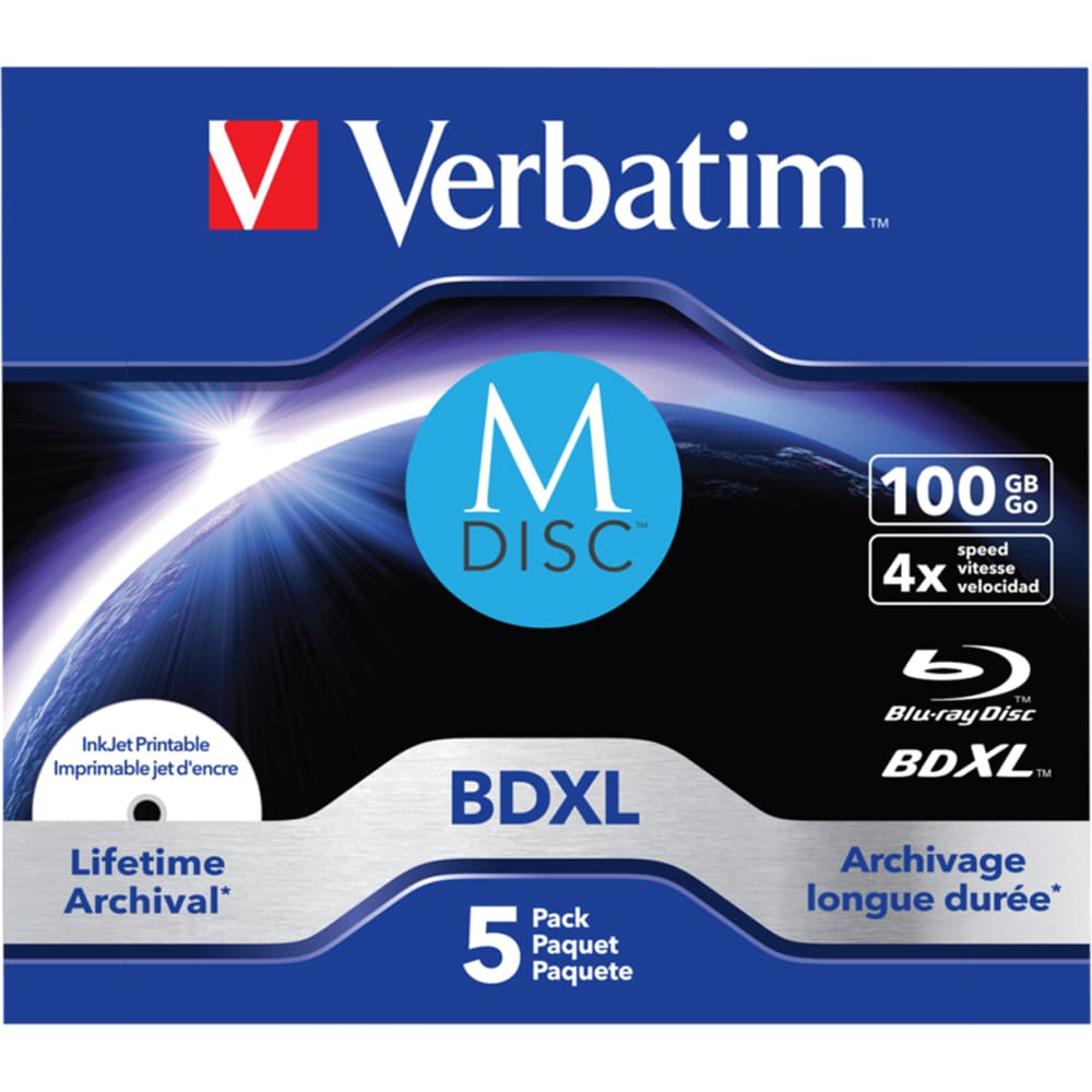 BD-R XL VERBATIM 43834, 4x,100GB, 5buc