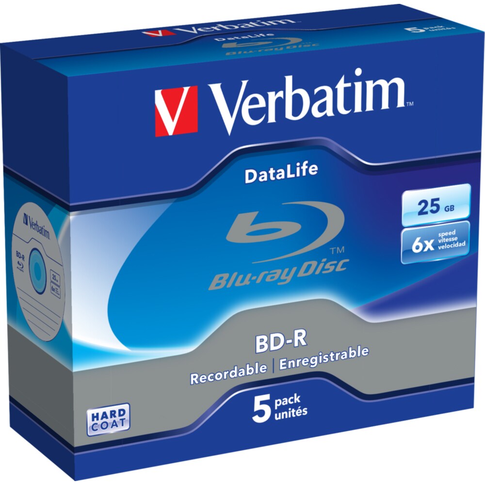 BD-R VERBATIM 43836, 6x, 25GB, 5buc