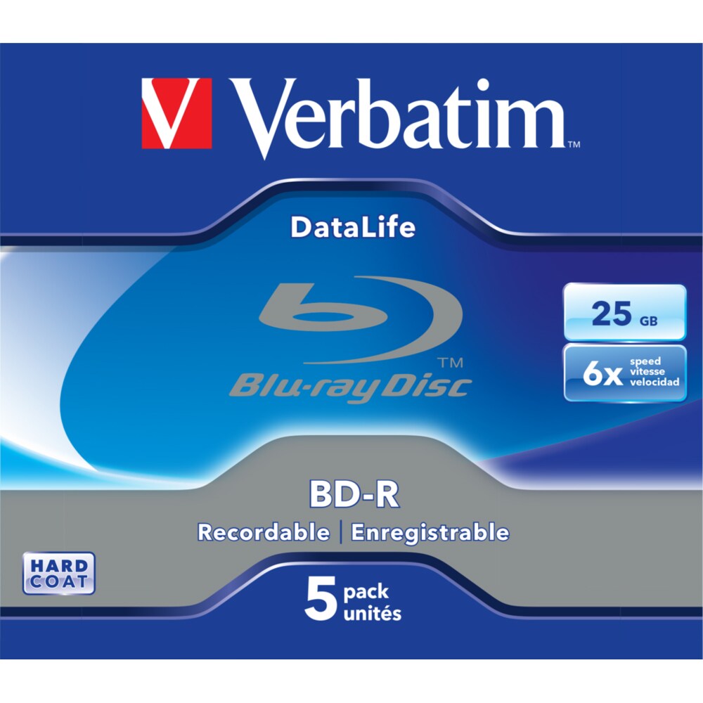 BD-R VERBATIM 43836, 6x, 25GB, 5buc