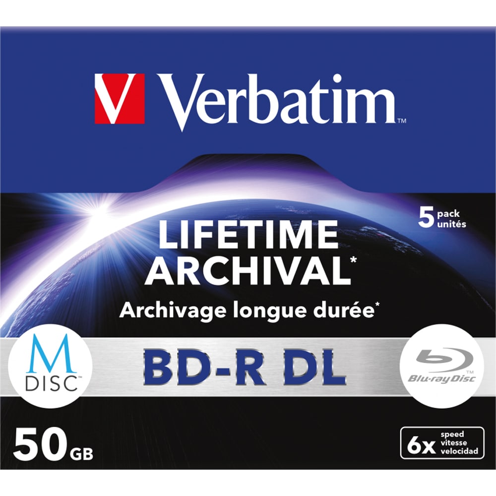BD-R DL VERBATIM 43846, 6x, 50GB, 5buc