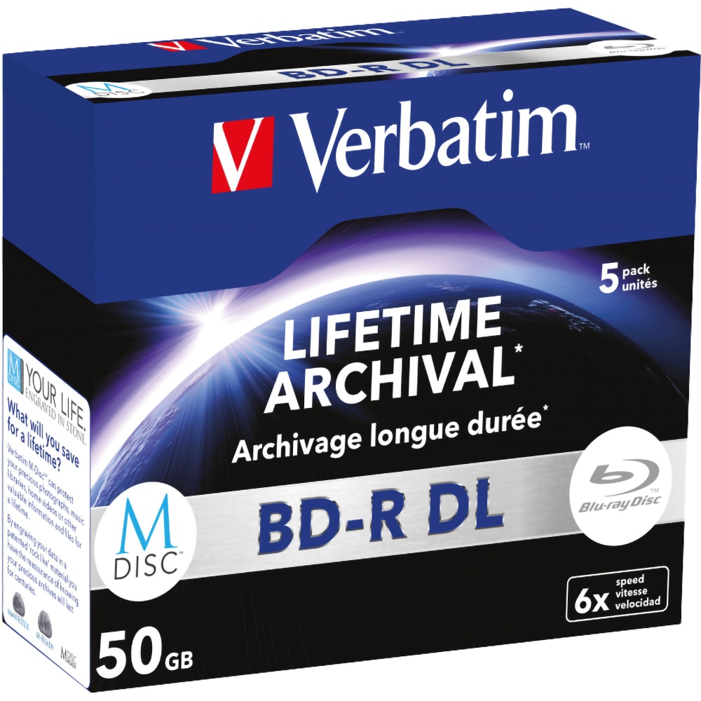 BD-R DL VERBATIM 43846, 6x, 50GB, 5buc