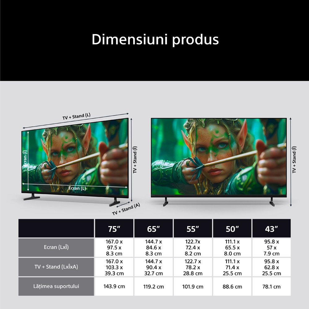 Televizor LED Smart SONY BRAVIA 2 II 43S25VM2, Ultra HD 4K, 108cm