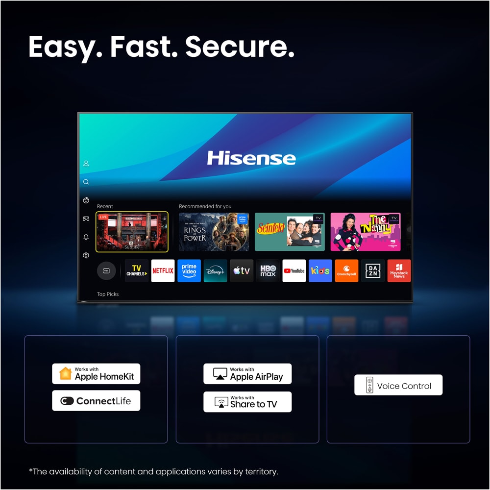 Televizor HI-QLED Smart HISENSE 43E7S PRO, Ultra HD 4K, HDR, 108cm